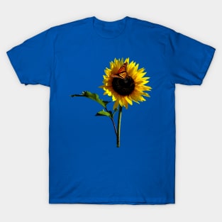 Monarch Butterfly on Sunflower T-Shirt
